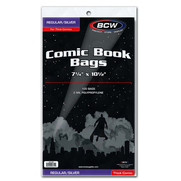 BCW: Comic Bags - Silver/Regular - Thick