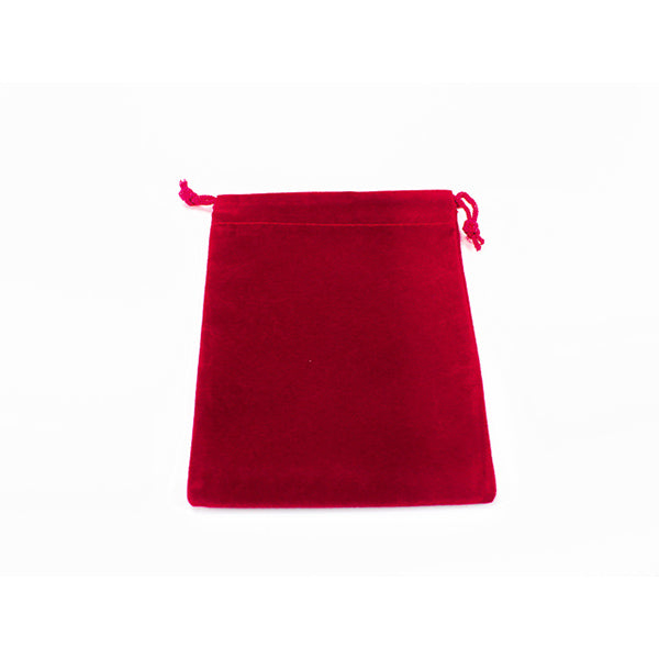 Velour Dice Pouch Red (SM)