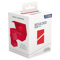 Ultimate Guard: Deck Case Boulder - 100+ Solid Red