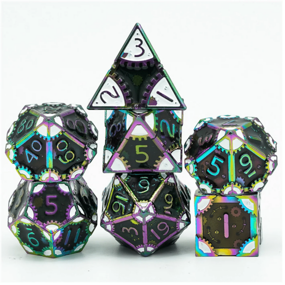 SteamPunk: Dark Lord - Metal RPG Dice Set