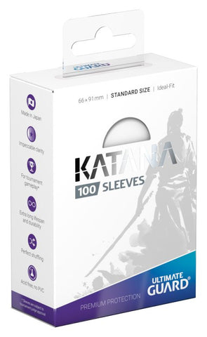 Card Sleeves: Katana Sleeves Standard Size - Transparent (100ct)