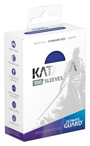 Card Sleeves: Katana Sleeves Standard Size - Blue - 100