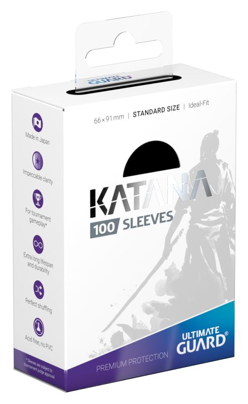 Card Sleeves: Katana Sleeves Standard Size - Black - 100