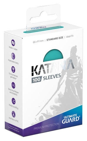 Card Sleeves: Katana Sleeves Standard Size - Turquoise - 100