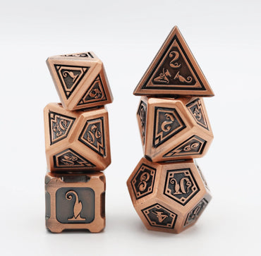 Alchemist Metals: Copper - Metal RPG Dice Set
