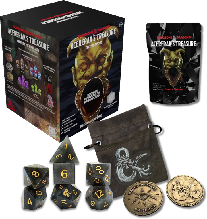 Sirius Dice - D&D Acererak's Treasure Packs - Crystal Edition