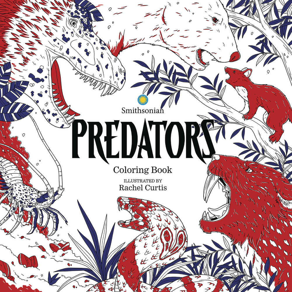 Predators Smithsonian Coloring Book Softcover