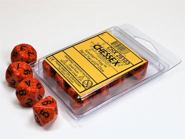 Speckled - Fire - Set of Ten d10s
