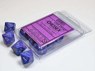 Speckled - Silver Tetra - Set of Ten d10s