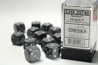 Speckled - Hi-Tech - 16mm d6 Dice Block (12 dice)