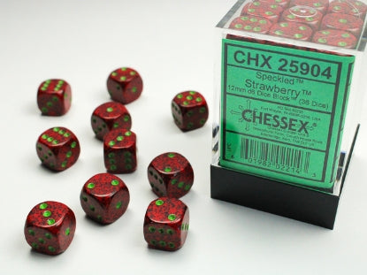 Speckled - Strawberry - 12mm d6 Dice Block (36 dice)
