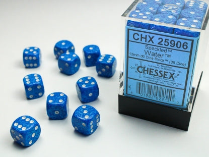 Speckled - Water - 12mm d6 Dice Block (36 dice)