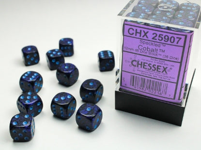 Speckled - Cobalt - 12mm d6 Dice Block (36 dice)