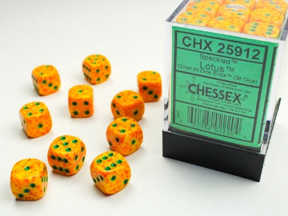 Speckled - Lotus - 12mm d6 Dice Block (36 dice)