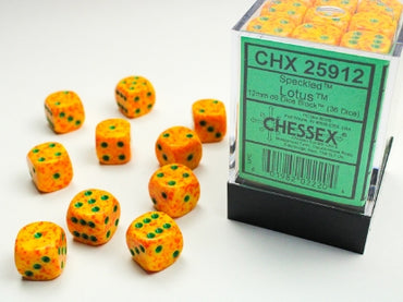 Speckled - Lotus - 12mm d6 Dice Block (36 dice)