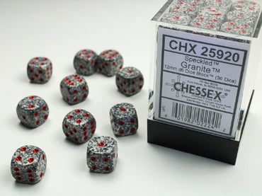 Speckled - Granite - 12mm d6 Dice Block (36 dice)