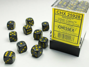 Speckled - Urban Camo - 12mm d6 Dice Block (36 dice)