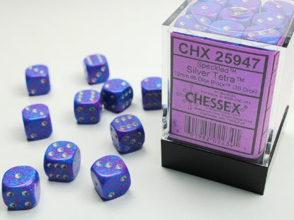 Speckled - Silver Tetra - 12mm d6 Dice Block (36 dice)