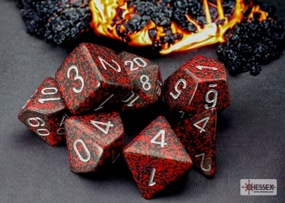 Speckled - Silver Volcano - Polyhedral 7-Dice Set