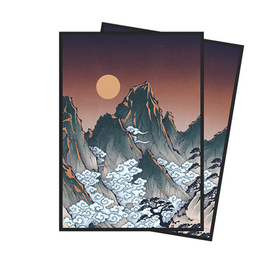Card Sleeves: Standard- Matte Art- Ukiyo-e- Crimson Ridge (100 ct)