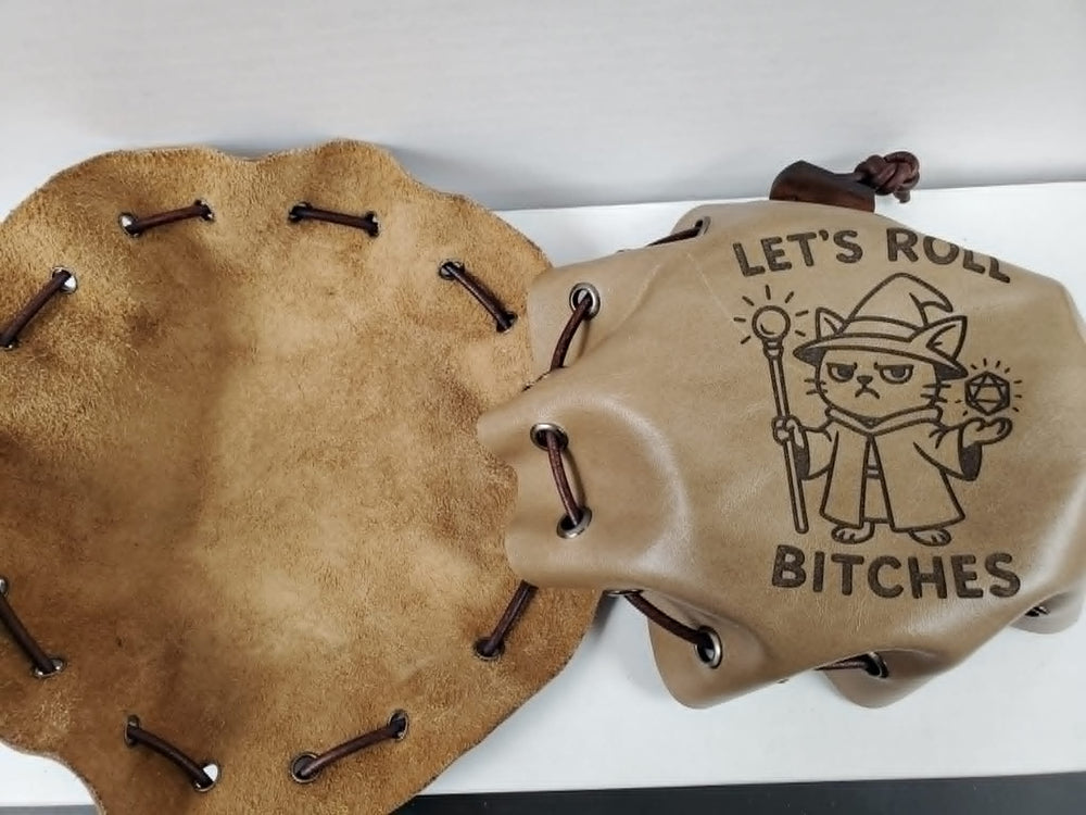 Leather Dice Bag Large