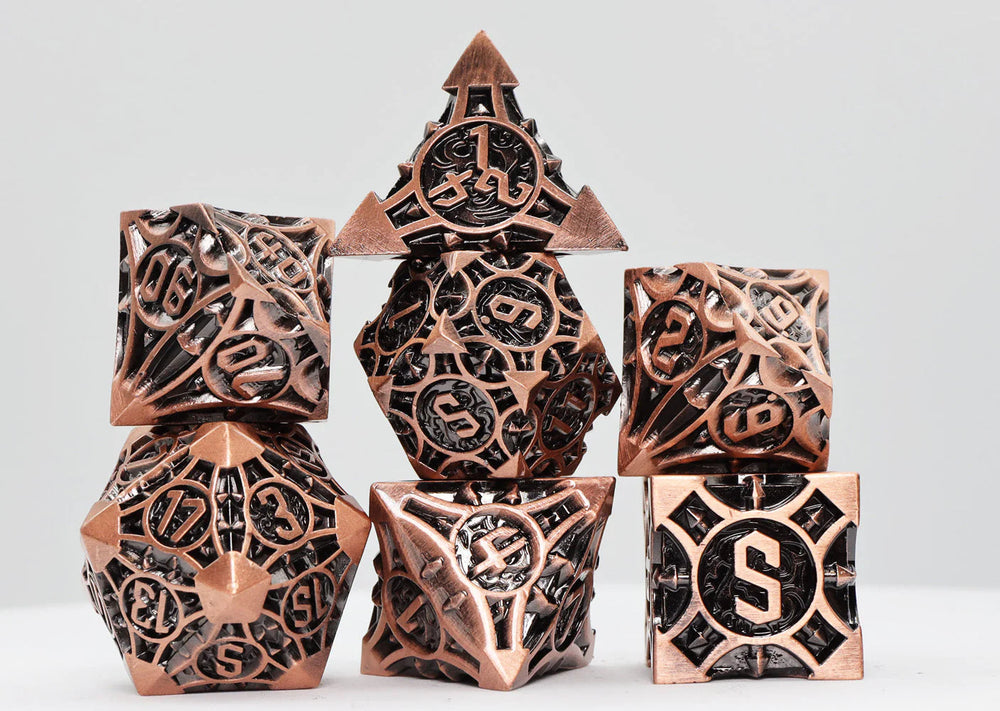 QUIVER OF ARROWS: COPPER ARROW - METAL RPG DICE SET