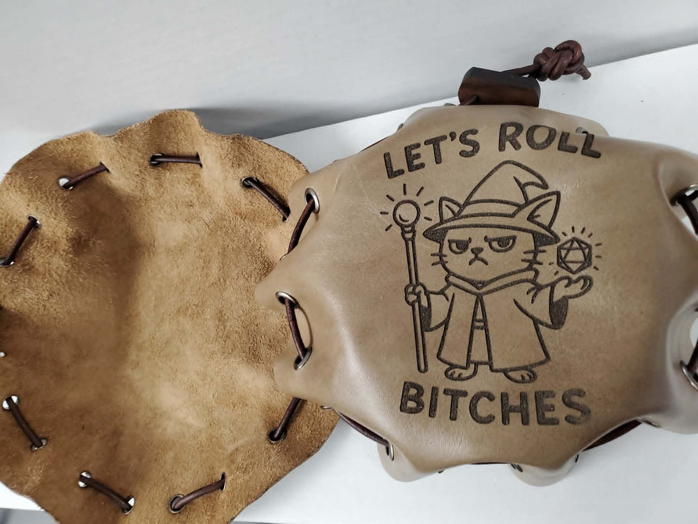 Leather Dice Bag Large