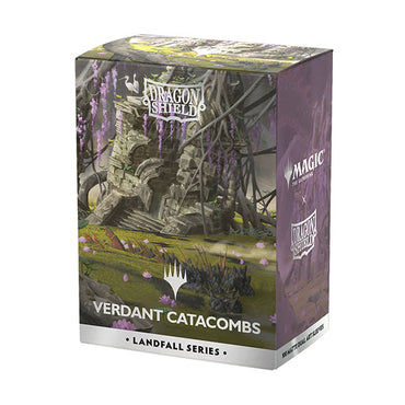 Dragon Shield Sleeves: Standard DUAL- Matte 'MTG Landfall Series- Verdant Catacombs' Art (100 ct.)