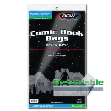 BCW: Comic Bags - Current - Resealable