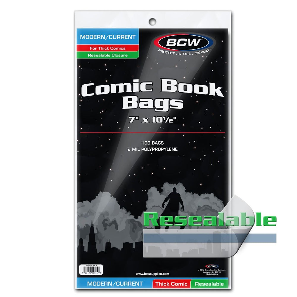 BCW: Comic Bags - Current - Resealable - Thick