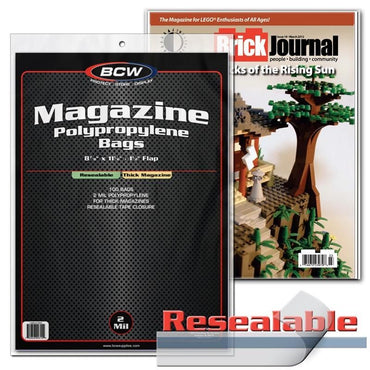 BCW: Comic Bags - Magazine - Resealable - Thick