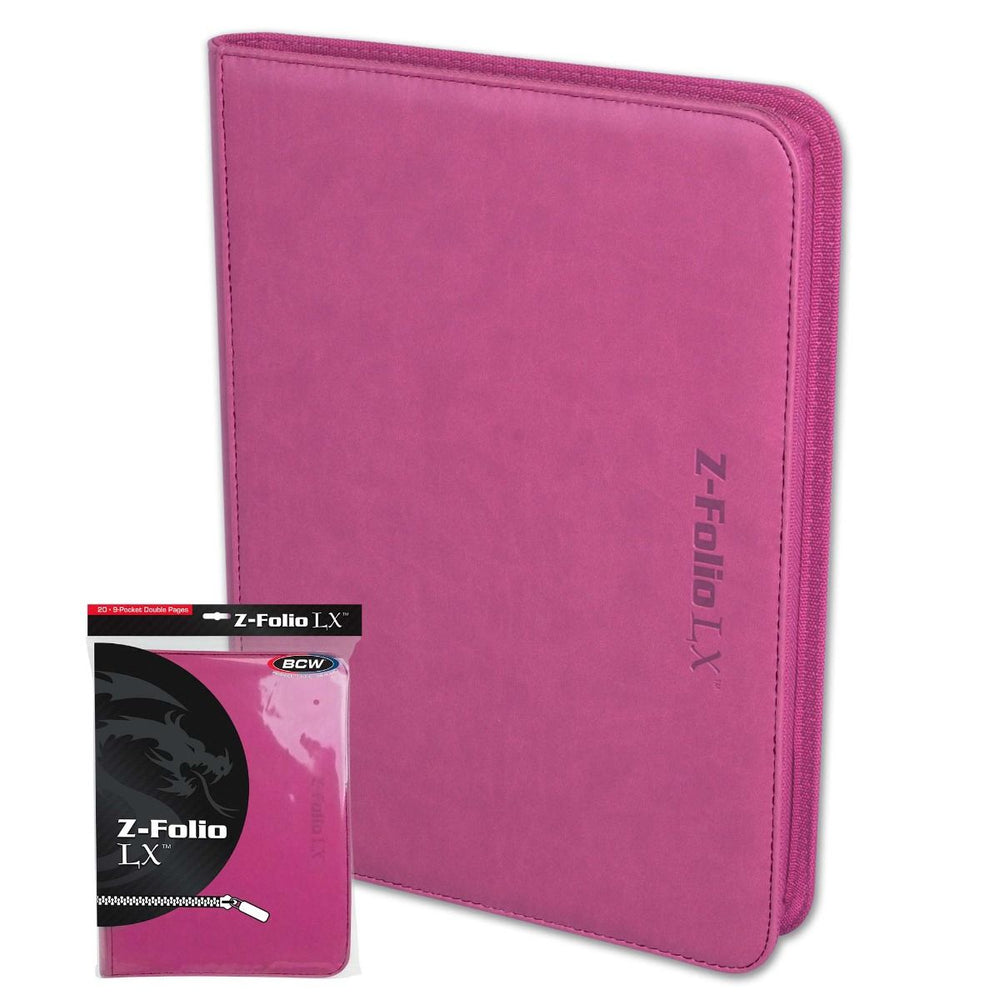 BCW: Z-Folio - LX Album - 9-Pocket - Pink