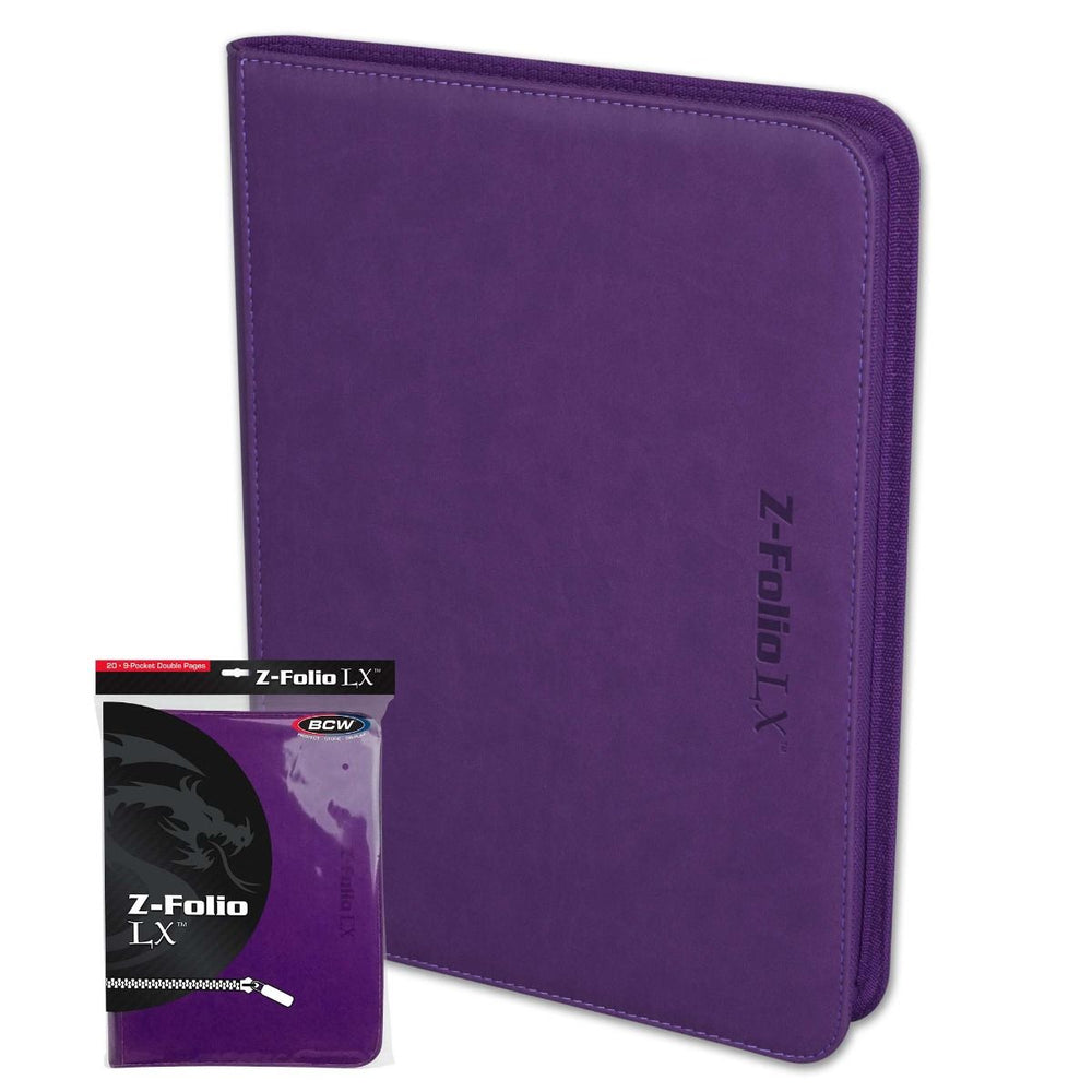 BCW: Z-Folio - LX Album - 9-Pocket - Purple