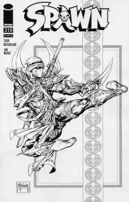Spawn #310 (Todd McFarlane Black & White Incentive Variant)
