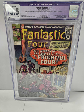 Fantastic Four #36 CGC 3.5 Restored Grade