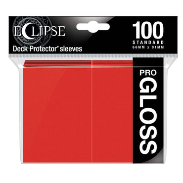 Ultra Pro: Eclipse 100 Sleeves - Gloss - Red