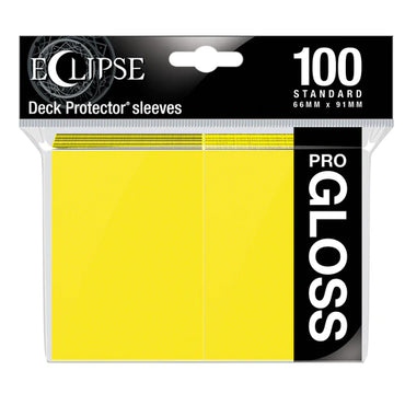 Ultra Pro: Eclipse 100 Sleeves - Gloss - Yellow