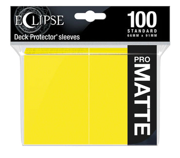 Ultra Pro: Eclipse 100 Sleeves - Matte - Yellow