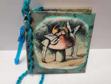 Fairy Journal, Blue Yarn, Blue pen