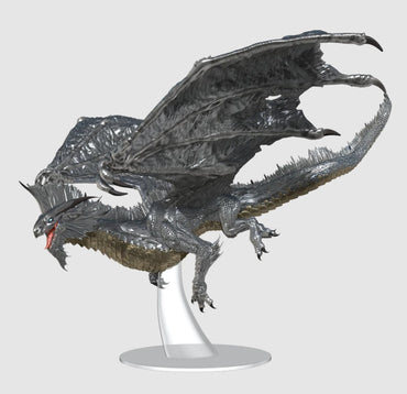 D&D: Adult Silver Dragon Painted