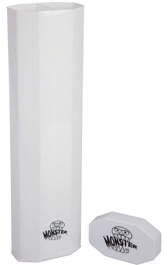 Monster - Dual Playmat Tube - Opaque White with White Cap