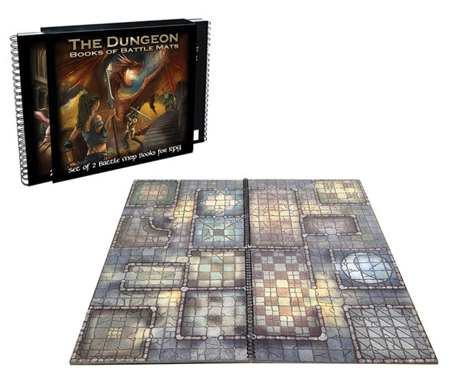 Loke Battle Mats: The Dungeon - Books of Battle Mats