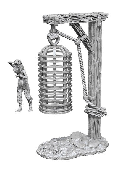 WizKids Deep Cuts Unpainted Miniatures: W12.5 Hanging Cage