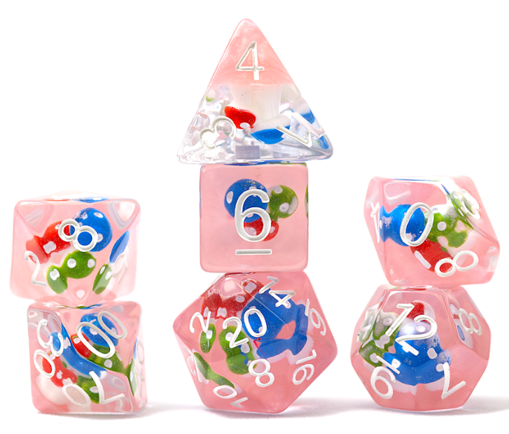 Sirus Dice - 7 Die Set Mushroom - Village