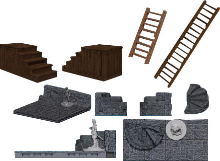 Warlock Tiles: Stairs & Ladders