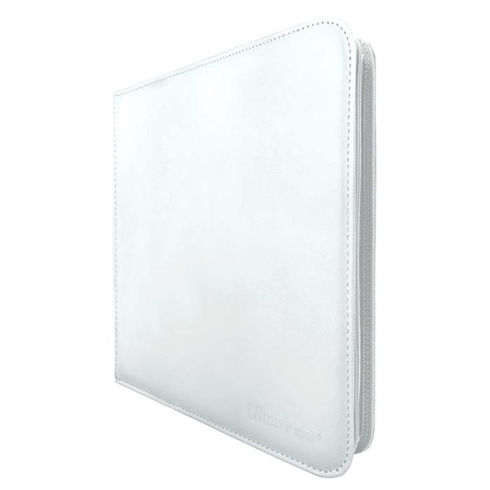 Vivid: 9 Pocket Zipper Binder White