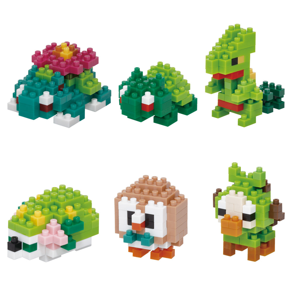 Pokemon Nanoblock Mininano Grass Type 1 6pc Bmb Box