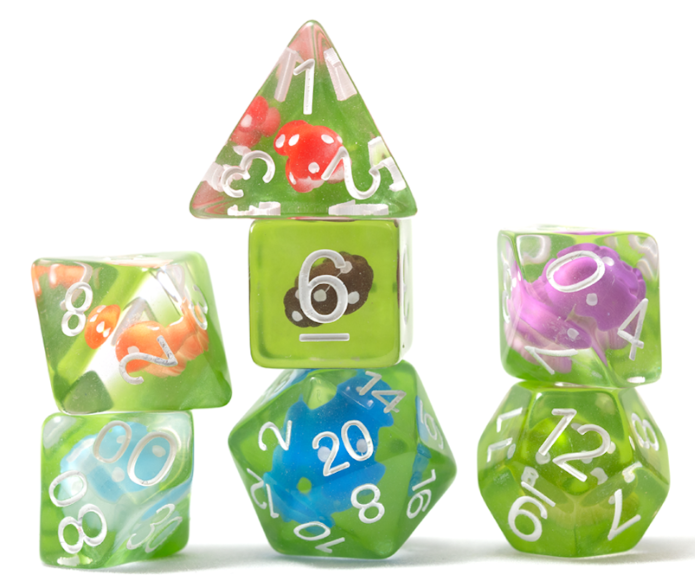 Sirus Dice - 7 Die Set Mushroom - Power