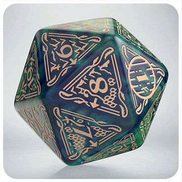 Jumbo D20 Spindown: Hobbit TCG Dice - Tideborn