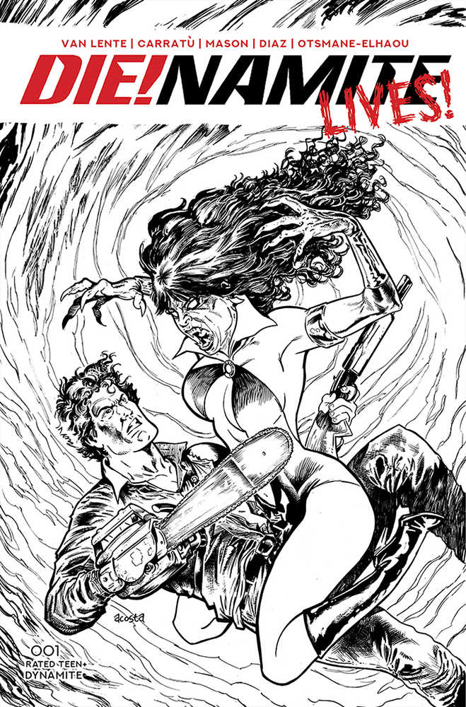 Die!Namite Lives #1 10 Copy Acosta Pencil Art Variant Edition